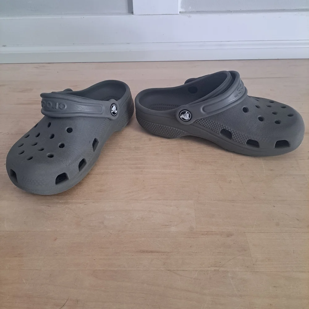 Kids Gray Crocs Clogs